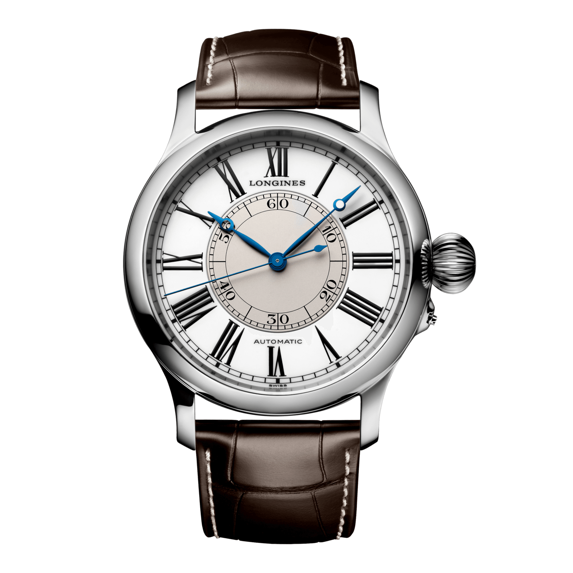 Longines Weems Second-Setting Watch Automatic Watch, Ø 47.50 Mm, Stainless Steel. L2.713.4.11.0
