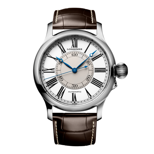 Longines Weems Second-Setting Watch Automatic Watch, Ø 47.50 Mm, Stainless Steel. L2.713.4.11.0