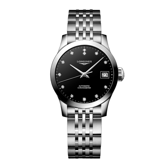Longines Record Automatic Watch, Ø 26.00 Mm, Stainless Steel. L2.320.4.57.6