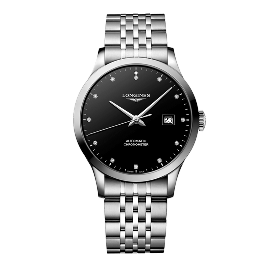 Longines Record Automatic Watch, Ø 40.00 Mm, Stainless Steel. L2.821.4.57.6