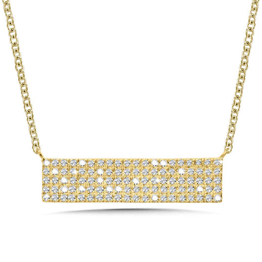WIDE DIAMOND BAR PENDANT PDD3168-Y